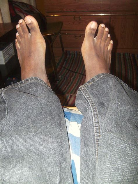 black man's feet